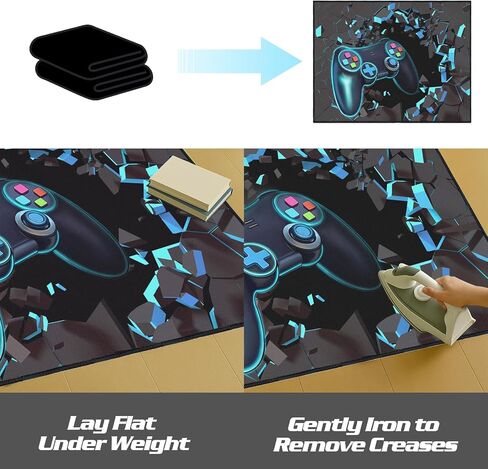 Rnmdn Gaming Rug for Room,3'x5' Non-Slip Cool 3D Gamer Rugs for Bedroom Livingroom and Game Room Decor in Saudi Arabia