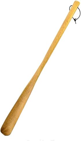 KKU-MIM Premium Wooden Shoe Horn, Extra Long 21.5 Inch Length, Durable Shoehorn Dressing Aid, 1 Piece,Shoe Helper Spoons for Seniors, Kids, Pregnancy, Men, Women in Saudi Arabia