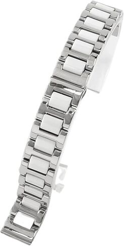 Quick Release Stainless Steel Ceramic Watch Band Men Women Fashion Bracelet 12 14 16 18 20 22mm Black White Rose Gold Strap in Saudi Arabia