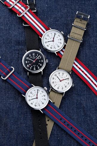 Timex Unisex Weekender 38mm Watch with Additional Fabric Slip-Thru Strap in Saudi Arabia