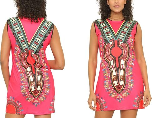 KARACHIC BY NF Unixex Dashiki Print African Tribal Tunic Top with Hoodie in Saudi Arabia