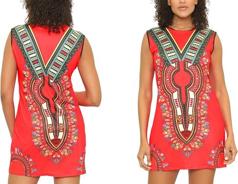 KARACHIC BY NF Unixex Dashiki Print African Tribal Tunic Top with Hoodie in Saudi Arabia