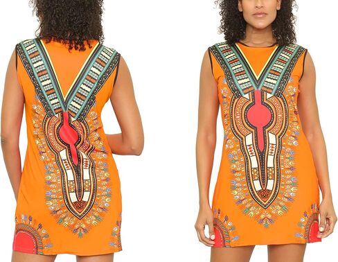 KARACHIC BY NF Unixex Dashiki Print African Tribal Tunic Top with Hoodie in Saudi Arabia
