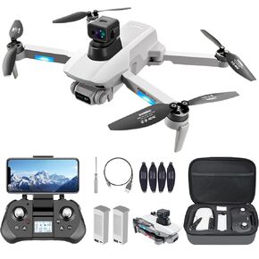 Drone with 4K UHD Camera for Adults,GPS RC Drone Brushless Motor,Upgraded Tablet Screen,2 Axis Gimbal EIS, Smart FPV Foldable Quadcopter for Beginners, Auto Return, Follow Me, Waypoints, 60 Mins Flight Time,Gift Drone, with Obstacle Avoidance in Kuwait