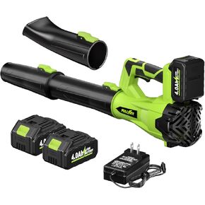 Cordless Leaf Blower, 150 MPH Electric Leaf Blower Cordless with 2 x 4.0Ah Battery, 6 Speed Modes, 500 CFM Battery Powered Leaf Blowers for Lawn Care, Patio, Yard, Sidewalk, Garage Cleaning in Kuwait