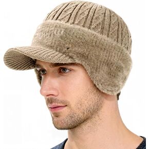 DXESWV Trapper Blocking Knitted Hats, Soft Breathable Fabric, Moisture Wicking Comfort, Baseball Beanie for Men in Saudi Arabia