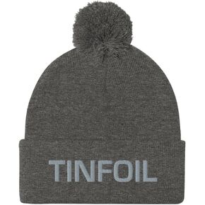 Tinfoil Hat Pom Pom Beanie in Saudi Arabia