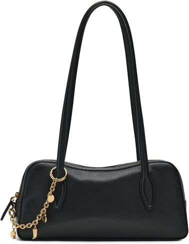 Madewell, Women's Mini E/W Satchel Shoulder w/Charm, True Black, One Size in Saudi Arabia