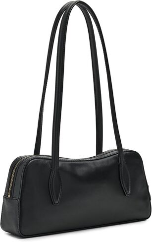 Madewell, Women's Mini E/W Satchel Shoulder w/Charm, True Black, One Size in Saudi Arabia