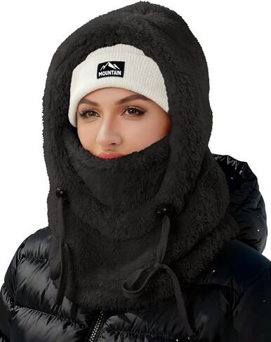 Balaclava Wind-Resistant Winter Face Mask,Fleece Ski Mask for Men and Women Warm Face Cover Hat Cap Scarf in Saudi Arabia