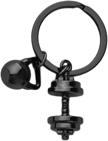 Fitness Motivation Gifts for Son Daughter Adults Black Dumbbell Keychain for Women Men Best Friend Birthday Christmas Gifts for Bestie Friends Gym Buddy Gifts Keychain Kettlebell Gift Ideas in Saudi Arabia