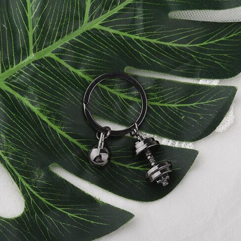 Fitness Motivation Gifts for Son Daughter Adults Black Dumbbell Keychain for Women Men Best Friend Birthday Christmas Gifts for Bestie Friends Gym Buddy Gifts Keychain Kettlebell Gift Ideas in Saudi Arabia