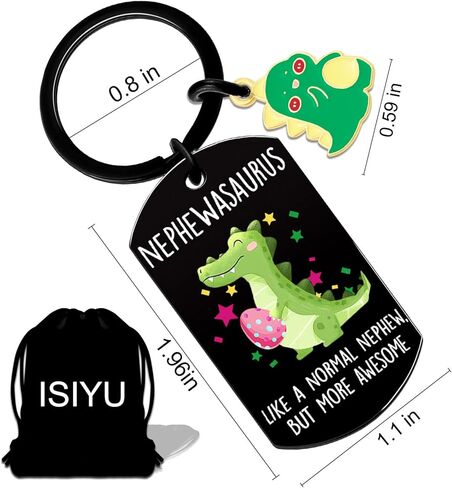 Kids For Teens Nephe Inspirational Birthday Motivational Graduation Gift To My Nephew Keychain Inspirational Gift for Nephew from Aunt Uncle Easter in Saudi Arabia