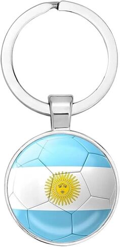 ETH-JE-G Flag Soccer Keychain for Women Men - World Cup Soccer Keychains With Bag - National Football Team Accessories in Saudi Arabia