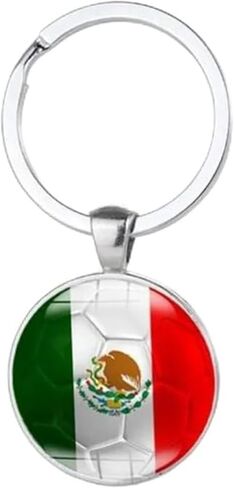 ETH-JE-G Flag Soccer Keychain for Women Men - World Cup Soccer Keychains With Bag - National Football Team Accessories in Saudi Arabia