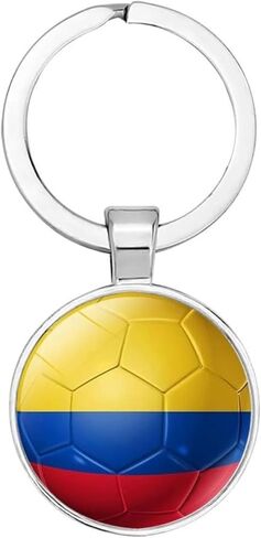 ETH-JE-G Flag Soccer Keychain for Women Men - World Cup Soccer Keychains With Bag - National Football Team Accessories in Saudi Arabia