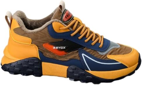 Men's Fashionable Sports Shoes - lace-up Thick-Soled Warm Cotton Shoes - Large Size Casual Shoes - Rubber Sole - Suitable for Daily use in Saudi Arabia