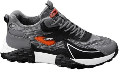 Men's Fashionable Sports Shoes - lace-up Thick-Soled Warm Cotton Shoes - Large Size Casual Shoes - Rubber Sole - Suitable for Daily use in Saudi Arabia
