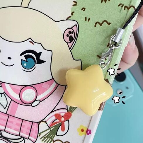 Yellow Star Charm Accessory - 7cm Resin Keychain for Phone, Bag, Keys, Camera in Saudi Arabia