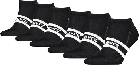 Levi's Men's 6-pack Low Cut Socks, Cushioned Footbed, Arch Support & Mesh Ventilation in Saudi Arabia