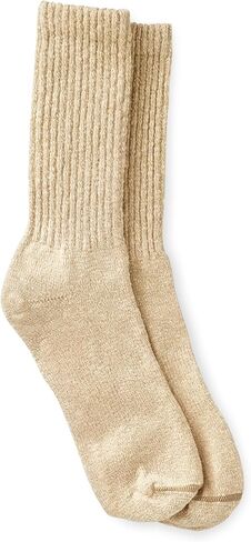 Red Wing Shoes Cotton Blend Ragg Crew Socks, Made in USA, Stretchable Cotton/Nylon Blend in Saudi Arabia