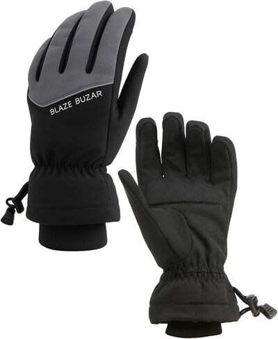 BLAZE BUZAR Unisex Active Winter Gloves – Touchscreen Compatible, Warm Fleece Lined for Skiing, Snowboarding, Cycling & Active Outdoor Use in Saudi Arabia