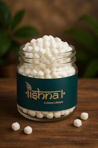 Camphor Tablets for Puja and Meditation, Pure Fragrance, White (Camphor 25 Gram) in Saudi Arabia