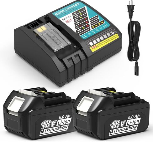 CHAUNVEN 6.0Ah 18V Battery Replacement for Makita 18V Lithium Battery | Compatible with Makita 18v Tools BL1860B BL1815 1830B 1840B 1850B Fit with Original makita 18V Battery Chargers (2 Pack) in Saudi Arabia