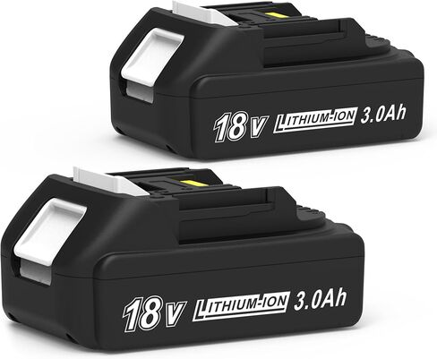 CHAUNVEN 6.0Ah 18V Battery Replacement for Makita 18V Lithium Battery | Compatible with Makita 18v Tools BL1860B BL1815 1830B 1840B 1850B Fit with Original makita 18V Battery Chargers (2 Pack) in Saudi Arabia