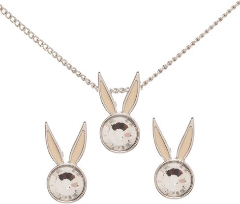 Bioworld Looney Tunes Bugs Bunny Crystal Jewelry Necklace and Earrings Set in Saudi Arabia