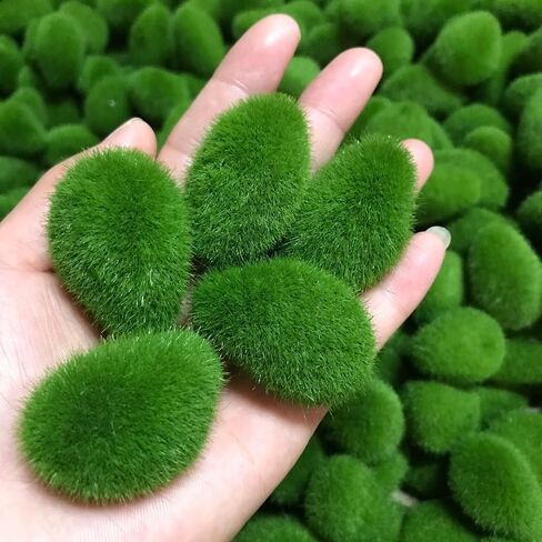 10PCS Artificial Moss Rocks, Scene Decor, Pet Hone Decor, Green Moss Decor for Fairy Gardens, Bonsai, Terrariums, Floral Arrangements; DIY Craft Projects, Green in Saudi Arabia