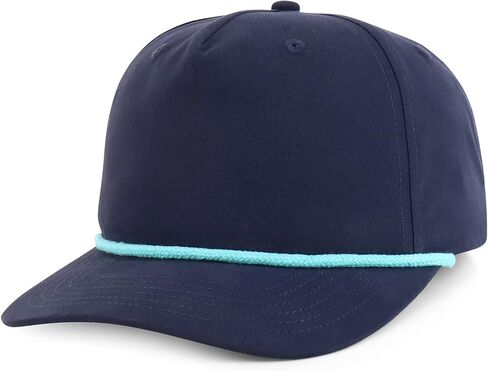 Trendy Apparel Shop 5 Panel Golf Snapback Cap with Contrasting Rope in Saudi Arabia
