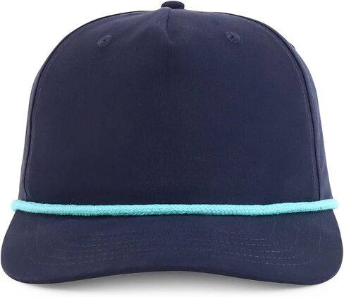 Trendy Apparel Shop 5 Panel Golf Snapback Cap with Contrasting Rope in Saudi Arabia