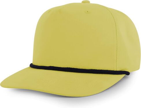 Trendy Apparel Shop 5 Panel Golf Snapback Cap with Contrasting Rope in Saudi Arabia