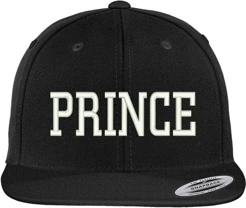 Trendy Apparel Shop Prince Embroidered Flat Bill Adjustable Snapback Cap in Saudi Arabia