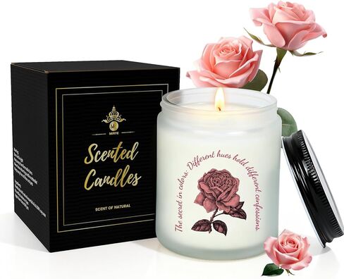 مجموعة هدايا شموع معطرة - شموع جرة للرجال ، المنزل المعطر 6 أوقية شمعة الصويا مع 35 ساعة وقت الحرق ، مثالية لأبي عيد الأب ، زوج ، صديقها (الدخان والفانيليا) in Kuwait