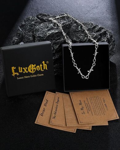 LuxGoth الفولاذ المقاوم للصدأ عنخ الجماجم الصليب قلادة قلادة القوطية الشرير الصخرة ايمو السائق تأثيري خمر مسمار الصليب الإيمان المسيحي سحر قلادة مجوهرات للرجال النساء الفضة in Kuwait