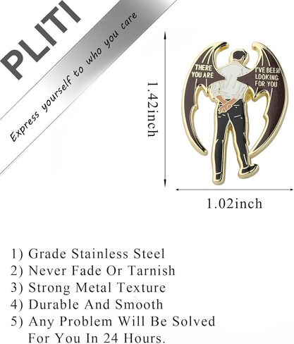 PLITI Night Court Gift SJ Maas Gift There You Are I’ve Been Looking For You Enamel Pin Book Lover Gifts Fantasy Reader Gifts in Saudi Arabia