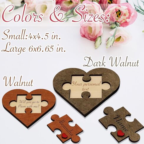Personalized Will You Be My Valentine Sign - Engraved Wooden Plaque Custom Valentines Gifts For Her Him, Ask to Be Valentines For Women, Customized San Valentine Jigsaw Puzzle Heart Proposal Idea Day in Saudi Arabia