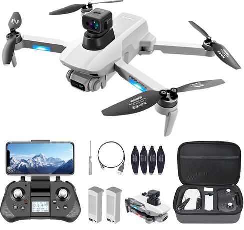Drone with 4K UHD Camera for Adults,GPS RC Drone Brushless Motor,Upgraded Tablet Screen,2 Axis Gimbal EIS, Smart FPV Foldable Quadcopter for Beginners, Auto Return, Follow Me, Waypoints, 60 Mins Flight Time,Gift Drone, with Obstacle Avoidance in Kuwait