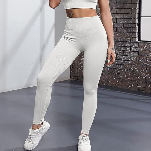 Leggings for Women High Waisted Full Length Workout Soft Yoga Athletic Pants in Saudi Arabia