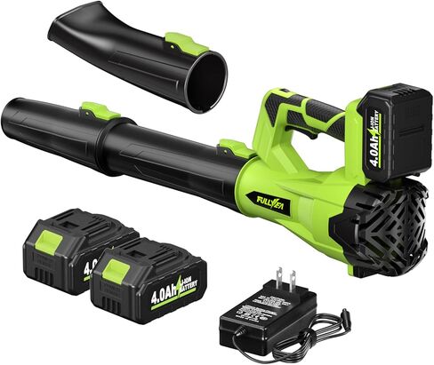 Cordless Leaf Blower, 150 MPH Electric Leaf Blower Cordless with 2 x 4.0Ah Battery, 6 Speed Modes, 500 CFM Battery Powered Leaf Blowers for Lawn Care, Patio, Yard, Sidewalk, Garage Cleaning in Kuwait