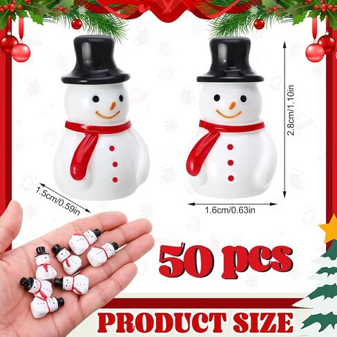 GGSTDDUP 50 Pcs Winter Mini Resin Snowman Mini Black Hat Snowman Figurines Winter Miniature Figurines for DIY Cake Decoration Ornaments Crafts Moss Landscape in Saudi Arabia