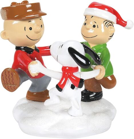Department 56 Peanuts Village Accessories Charlie Linus and Snoopy a Trio of Besties Figurine, 2.5 Inch, Multicolor in Saudi Arabia