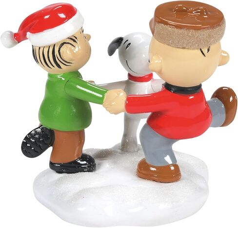 Department 56 Peanuts Village Accessories Charlie Linus and Snoopy a Trio of Besties Figurine, 2.5 Inch, Multicolor in Saudi Arabia