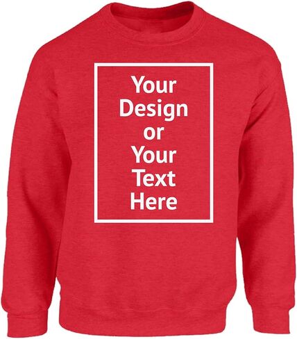 Vizor Personalized Sweatshirt for Men and Women- Custom Your Design Photo Picture Text DIY Gifts in Saudi Arabia