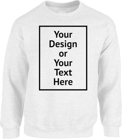 Vizor Personalized Sweatshirt for Men and Women- Custom Your Design Photo Picture Text DIY Gifts in Saudi Arabia