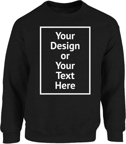Vizor Personalized Sweatshirt for Men and Women- Custom Your Design Photo Picture Text DIY Gifts in Saudi Arabia