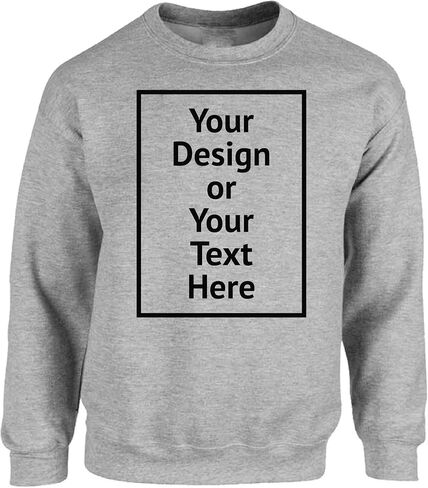 Vizor Personalized Sweatshirt for Men and Women- Custom Your Design Photo Picture Text DIY Gifts in Saudi Arabia