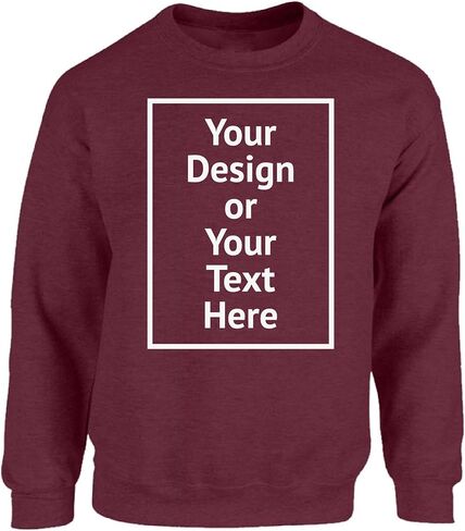 Vizor Personalized Sweatshirt for Men and Women- Custom Your Design Photo Picture Text DIY Gifts in Saudi Arabia